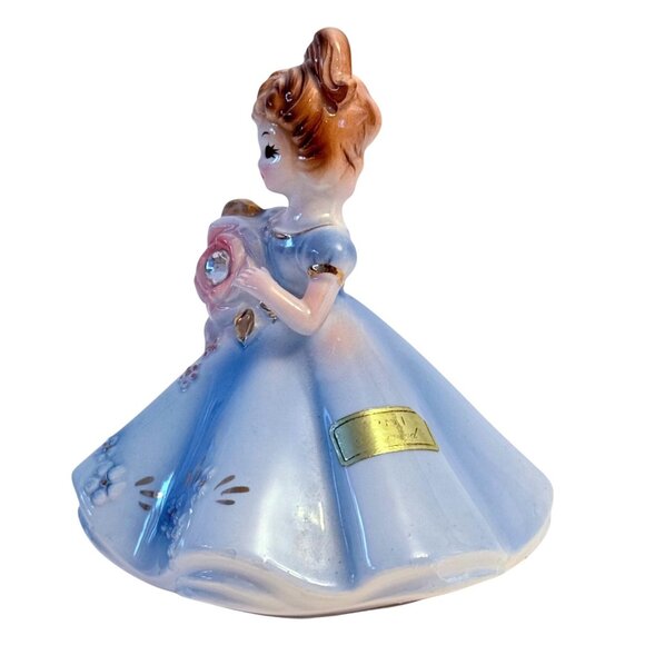 Josef Originals April Birthday Figurine 50s VTG Cottagecore Collectible Vignette - Picture 4 of 12